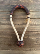 Load image into Gallery viewer, Bosal 5/8&quot; 28 Plait Cheeks Dark Brown Saddle Tan Accents MC28-K