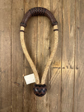 Load image into Gallery viewer, Bosal 5/8&quot; 16 Plait Beveled Rawhide Dark Brown Kangaroo Black Accents CH16-K New!